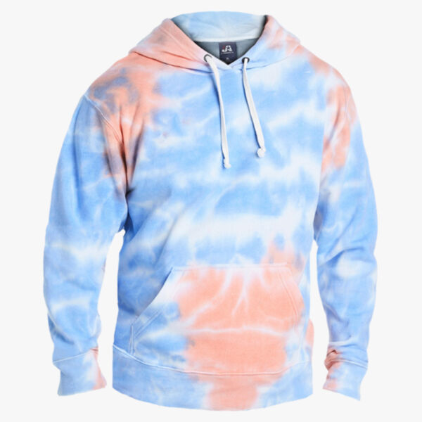 Men's Tie-Dyed Fleece Hooded Sweatshirt Thumbnail