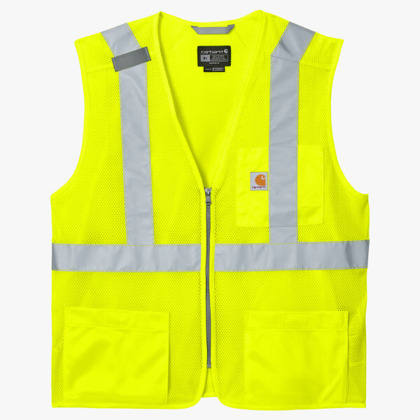 Ansi Class 2 Mesh Zip Front Vest Thumbnail