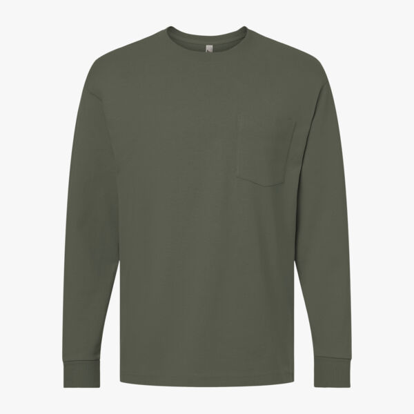 Unisex Super Heavyweight Long Sleeve Pocket Tee Thumbnail