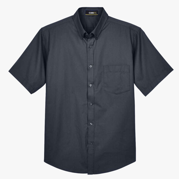 Men's Optimum Short Sleeve Twill Dress Shirt Thumbnail