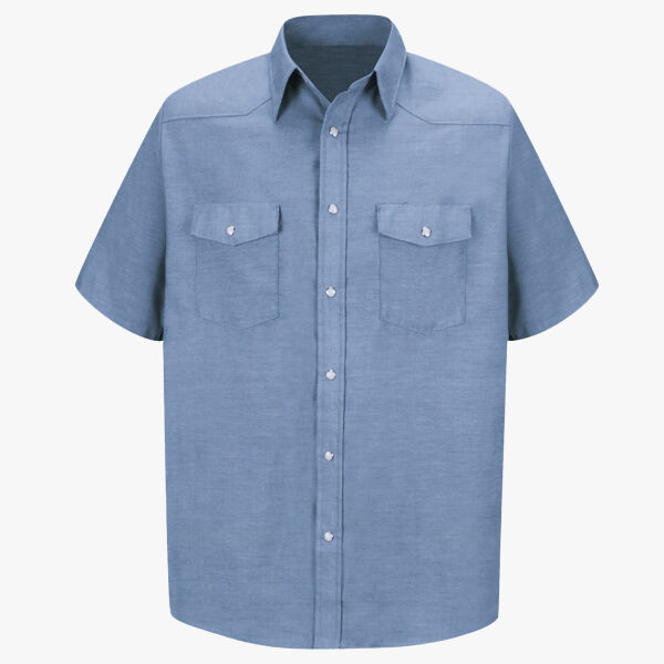 Men's Deluxe Western Style Short Sleeve Shirt Thumbnail