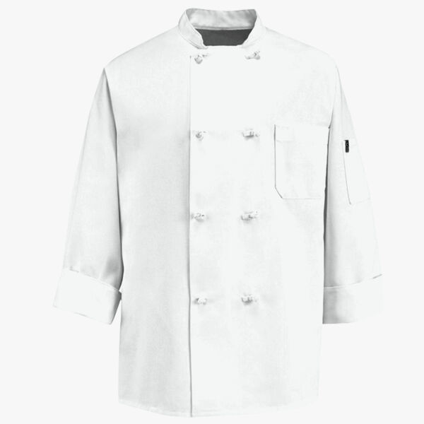 Eight Knot Button Chef Coat with Thermometer Pocket Thumbnail