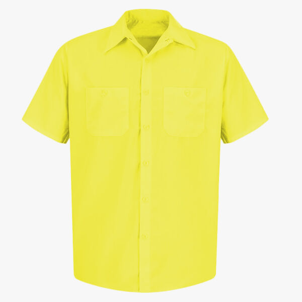 Men's Enhanced Visibility Short Sleeve Work Shirt Thumbnail