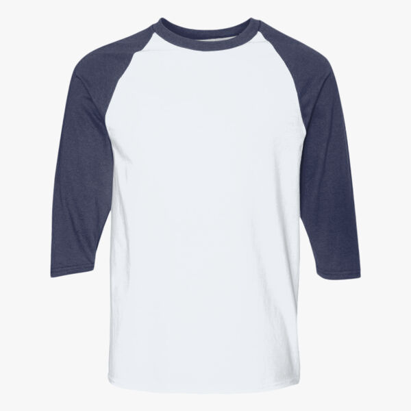 Unisex Heavy Cotton™ Raglan Three-Quarter Sleeve T-Shirt Thumbnail