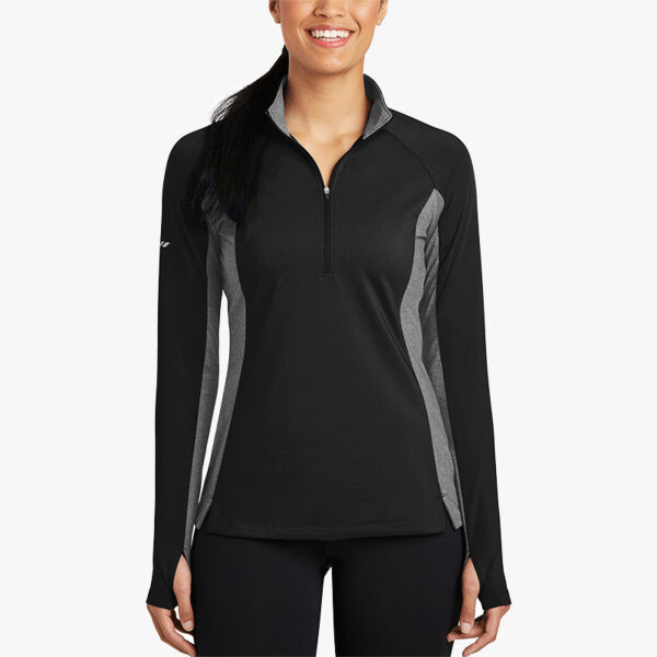 Women's Sport Wick ® Stretch Contrast 1/4 Zip Pullover Thumbnail