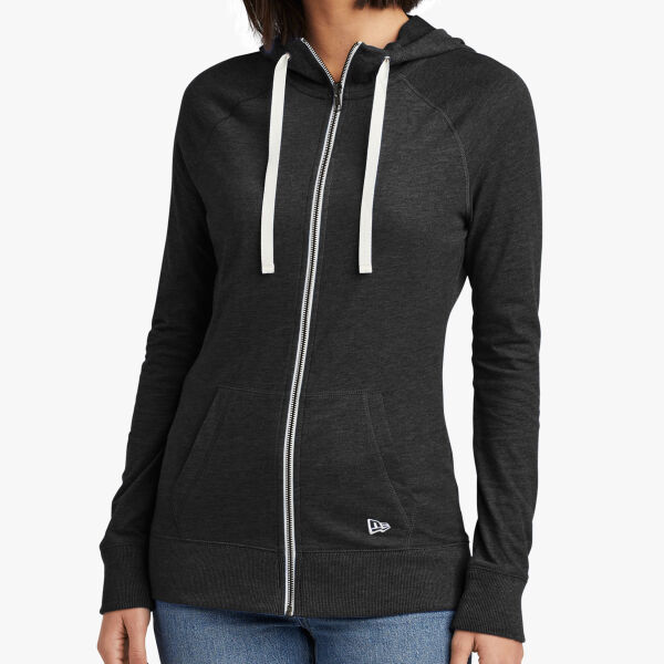 Women's Sueded Cotton Blend Full Zip Hoodie Thumbnail