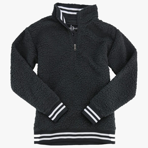 Unisex Varsity Sherpa Quarter-Zip Pullover Thumbnail