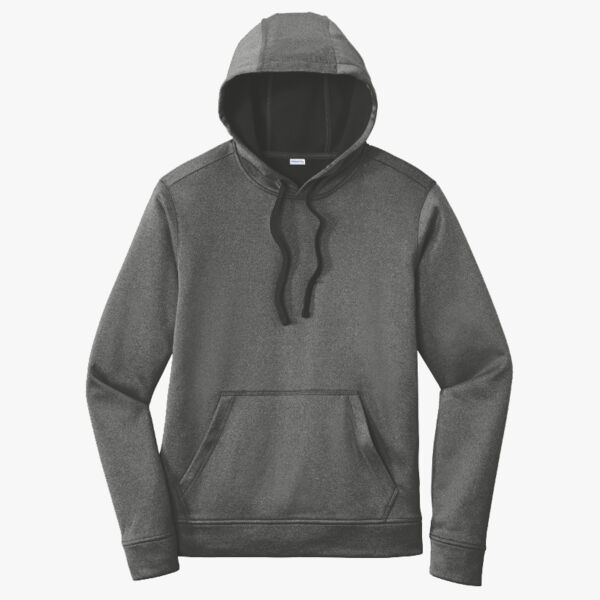 PosiCharge ® Sport Wick ® Heather Fleece Hooded Pullover Thumbnail