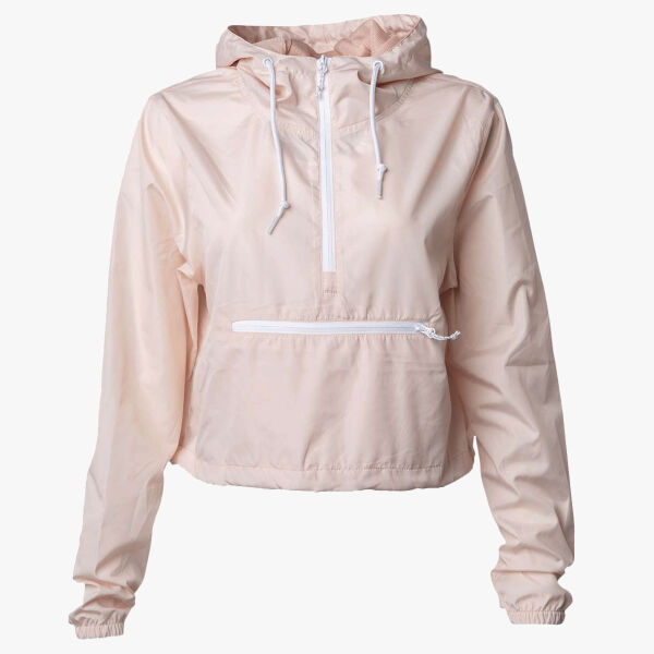 Women's Lightweight Quarter-Zip Pullover Crop Windbreaker Thumbnail