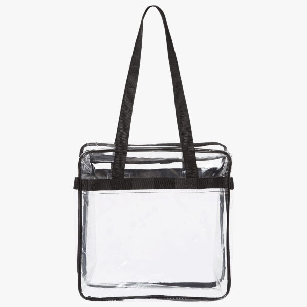 Clear Tote with Zippered Top Thumbnail