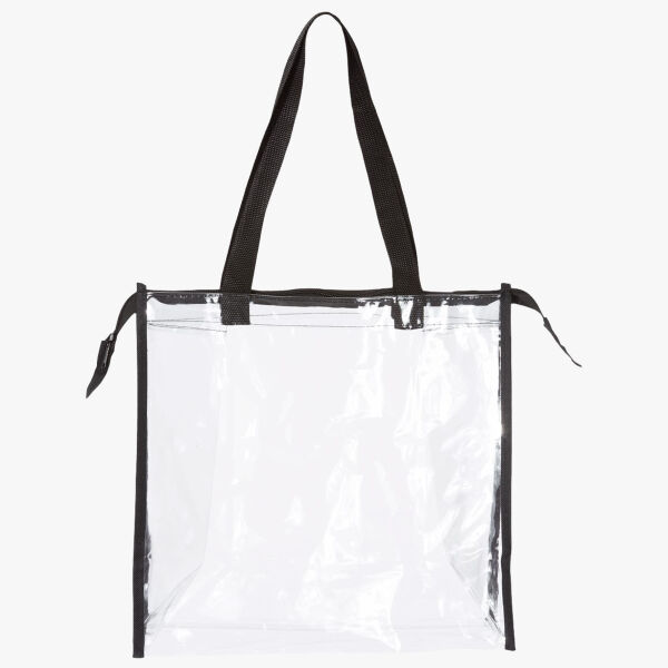 Clear Zippered Tote with Full Gusset Thumbnail