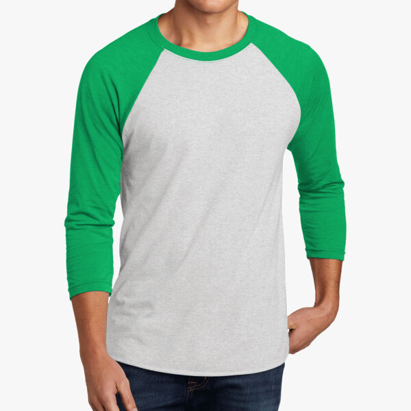 Apparel ® Unisex Tri Blend 3/4 Sleeve Raglan Tee Thumbnail