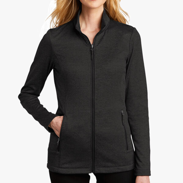 Ladies Collective Striated Fleece Jacket Thumbnail