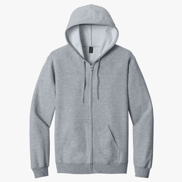 Softstyle ® Midweight Fleece Full Zip Hooded Sweatshirt Thumbnail