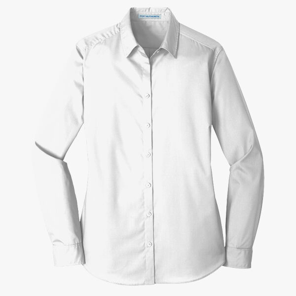 Women's Long Sleeve Carefree Poplin Shirt Thumbnail