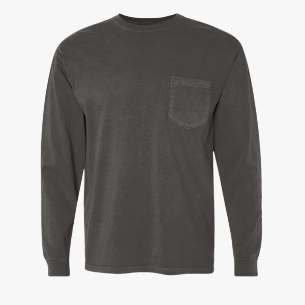 Garment-Dyed Heavyweight Long Sleeve Pocket T-Shirt Thumbnail